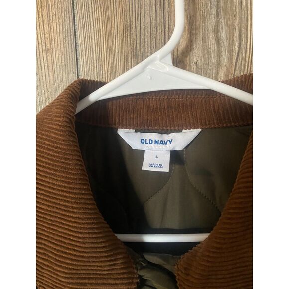 Old Navy Men's Patterned Puffer Coat Large - Picture 3 of 6